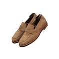 thumbnail image 2 of PLERISE Men’s Vintage Loafers, Handmade Genuine Leather Slip-On Dress Shoes, Comfortable Business and Casual Footwear for All-Day Wear, 2 of 10