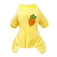thumbnail image 2 of SPRING PARK Dog Pajamas Adorable Puppy Clothes Fruit Pattern Jumpsuit Pjs Pet Apparel Soft Fleece Cat Coat, 2 of 7