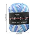 thumbnail image 4 of karymi Soft Milk Cotton Wool Yarn Skein for Hand Knitting Crochet DIY Crafts Colorful Acrylic Thread for Scarves Hats Sweaters Beginners Multipack Living Room Decor, 4 of 4