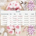 thumbnail image 3 of UAMVSH Newborn Baby Jumpsuit Fleece Sherpa Winter Long Sleeve Hooded Romper Comfy Soft Heart Print Cute Onesies for Baby Girl, 3 of 7