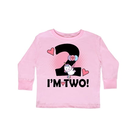 

Inktastic 2nd Birthday 2 Year Old Girl Unicorn Gift Toddler Toddler Girl Long Sleeve T-Shirt