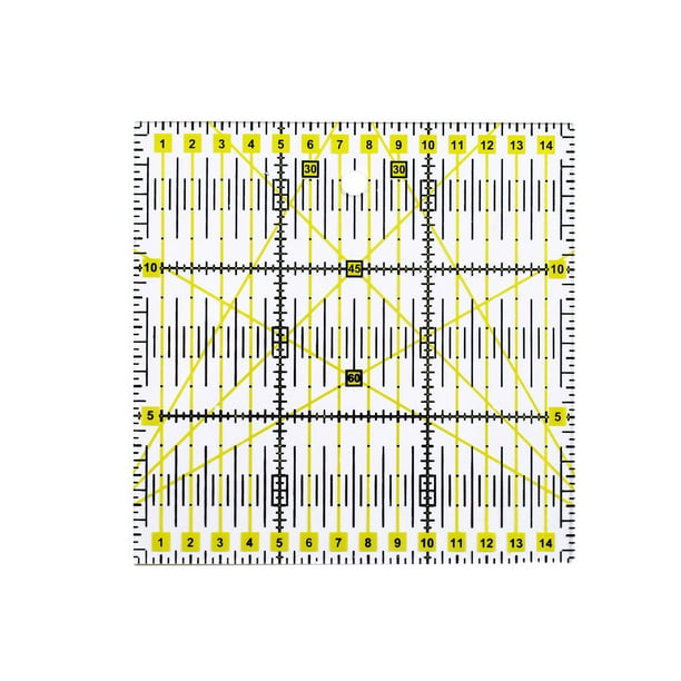 double colored grid lines ruler square acrylic quilting ruler sewing