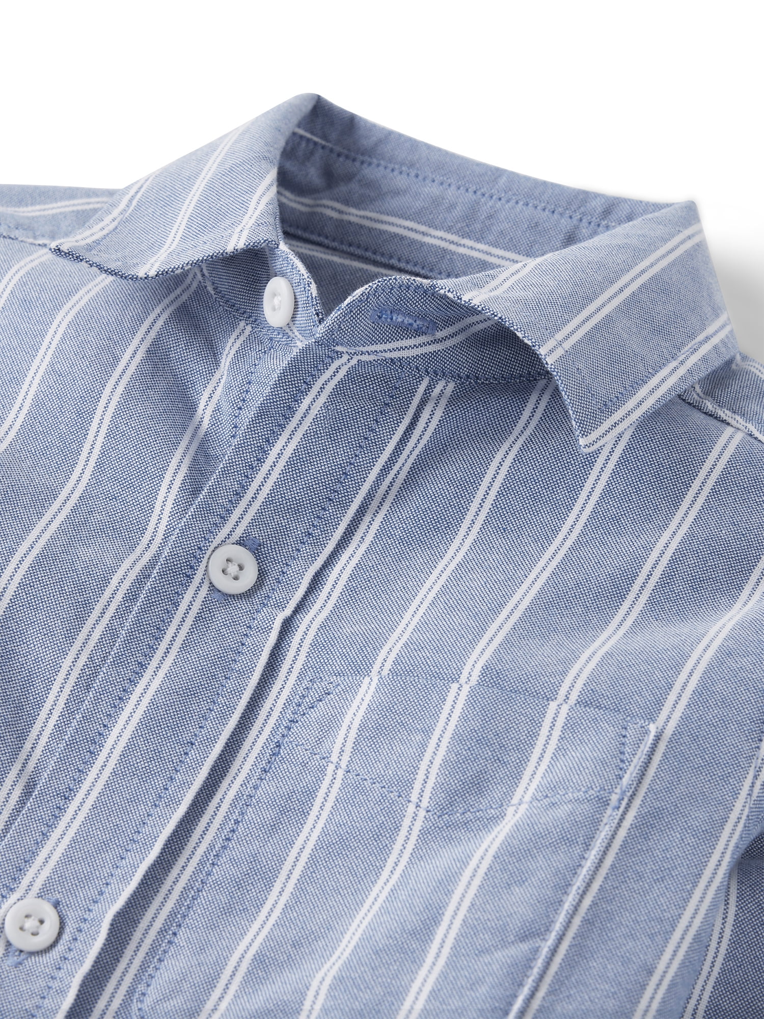 The Children's Place Boys Long Sleeve Striped Oxford Button Up Shirt, Sizes XS-XXL
