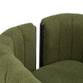 thumbnail image 4 of Christopher Knight Home Set of 2 Modern Accent Dining Chairs, Olive Green Boucle Upholstery, Black Wood Frame, 4 of 10