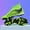 Fluorescent Green, variant on Professional Mid-Cut Soccer Cleats with AG Studs, Suitable for Indoor and Outdoor Match Training Shoes, Lightweight Durable Anti-Slip Turf Boots - Quick-Dry Breathable Design