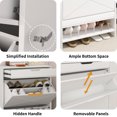 thumbnail image 6 of Facilehome Entryway Shoe Cabinet, Modern Tipping Shoe Rack Organizer, 1 Pack, 6 of 10