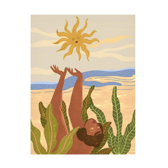 Trademark Fine Art Arty Guava Sun Worship Canvas Wall Art