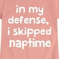 thumbnail image 3 of Instant Message - I Skipped Naptime - Toddler & Youth Girls Short Sleeve Graphic T-Shirt, 3 of 6