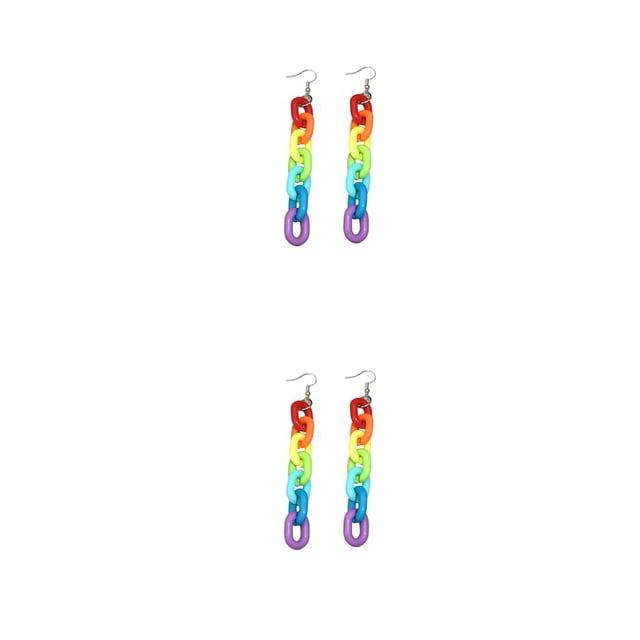 Minnieouse 1 par de pendientes de estilo informal para mujer, pendiente de gota para senderismo y banquete, diseño Simple, joyería acrílica geométrica, Gancho para la oreja 2piezas Minnieouse CBP298975