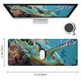 thumbnail image 2 of Heduofu Green sea Turtle Mouse pad, Natural Rubber Mouse Pad, Quality Creative Wrist-Protected Wristbands Personalized Desk, Mouse Pad  31.5x11.8 in, 2 of 6
