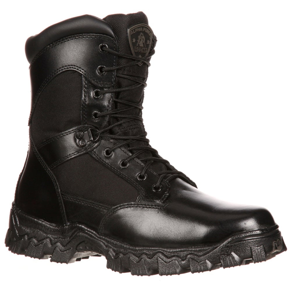 rocky work boots black