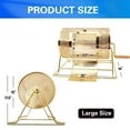 thumbnail image 2 of GSE Games & Sports Expert Raffle Drum, Professional Brass Raffle Ticket Spinning Cage, GSE Holds 10,000 Tickets or 300 Ping Pong Raffle Balls (Available in Small, Medium, Large & X-Large), 2 of 5