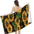 thumbnail image 2 of PHYHOO Beautiful Sunflowers Oversized , Yellow Flowers Pool Towels for Adults Travel Towel for 30x60in, 2 of 8