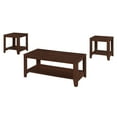 thumbnail image 1 of Monarch Specialties I 7993P Table Set - 3pcs Set / Cherry, 1 of 5