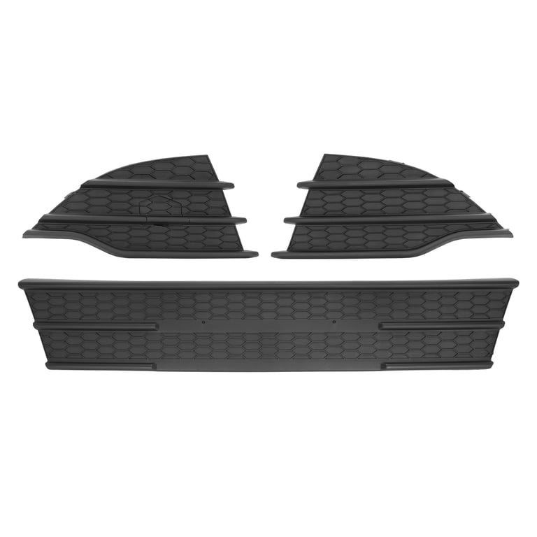Covers For Ford Escape Front Bumper Grill & Fog Light Cover Trim For 2013-2016 Ford Escape 4-Door - Black ABS Plastic Transmotor2013 Bumper Trim Black ABS