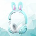 thumbnail image 3 of Auriculares Estéreo Inalámbricos de 360 ​​grados Auriculares para Jugadores Auriculares Estéreo RGB Plegables con Micrófono para Y Adult Verde, 3 of 7