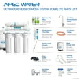 thumbnail image 6 of APEC Top Tier UV Sterilizer 75 GPD 6 Stage Ultra Safe Reverse Osmosis Drinking Water Filter System (ESSENCE ROES-UV75), 6 of 11