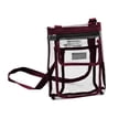thumbnail image 1 of Plain Maroon Gameday Clear Crossbody Bag, 1 of 1