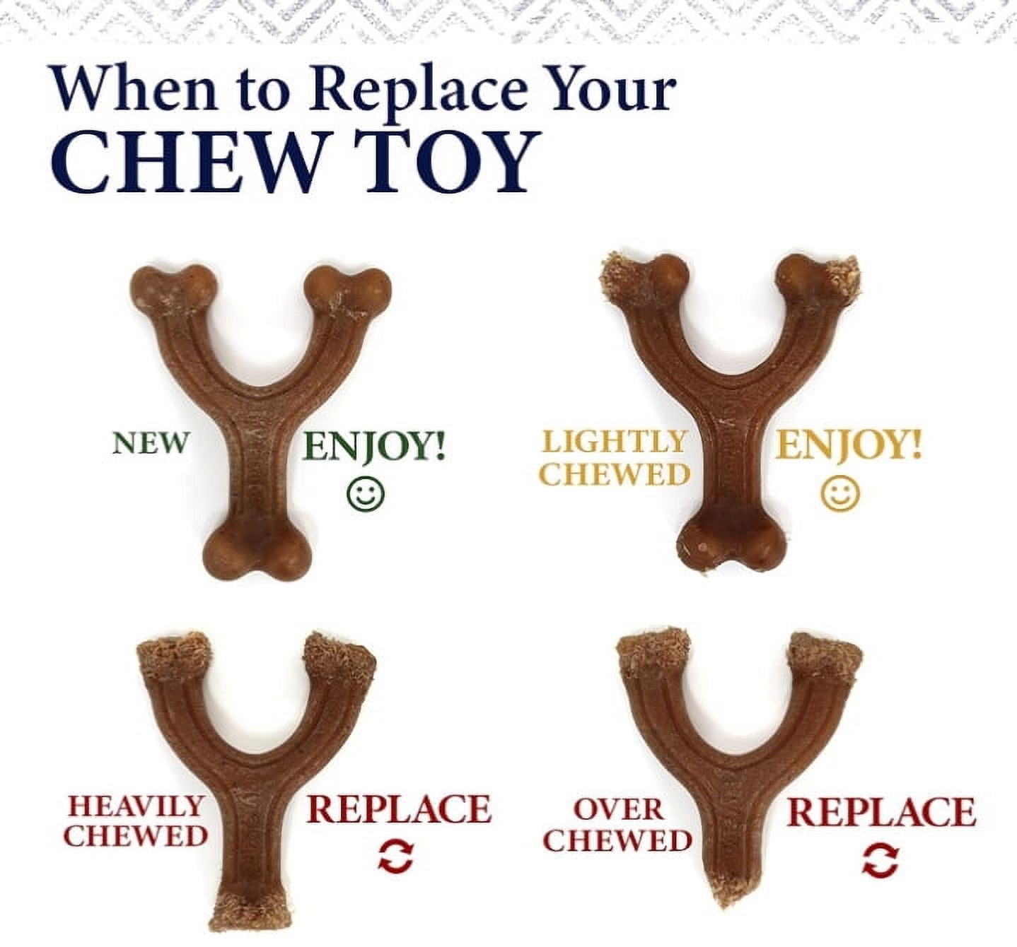 Nylabone Gourmet Style Wishbone Dog Chew Toy Bacon Flavor Large [New Dog Supplies, Dog Chew Toys, Nylabone, Dog Supplies] 1 count