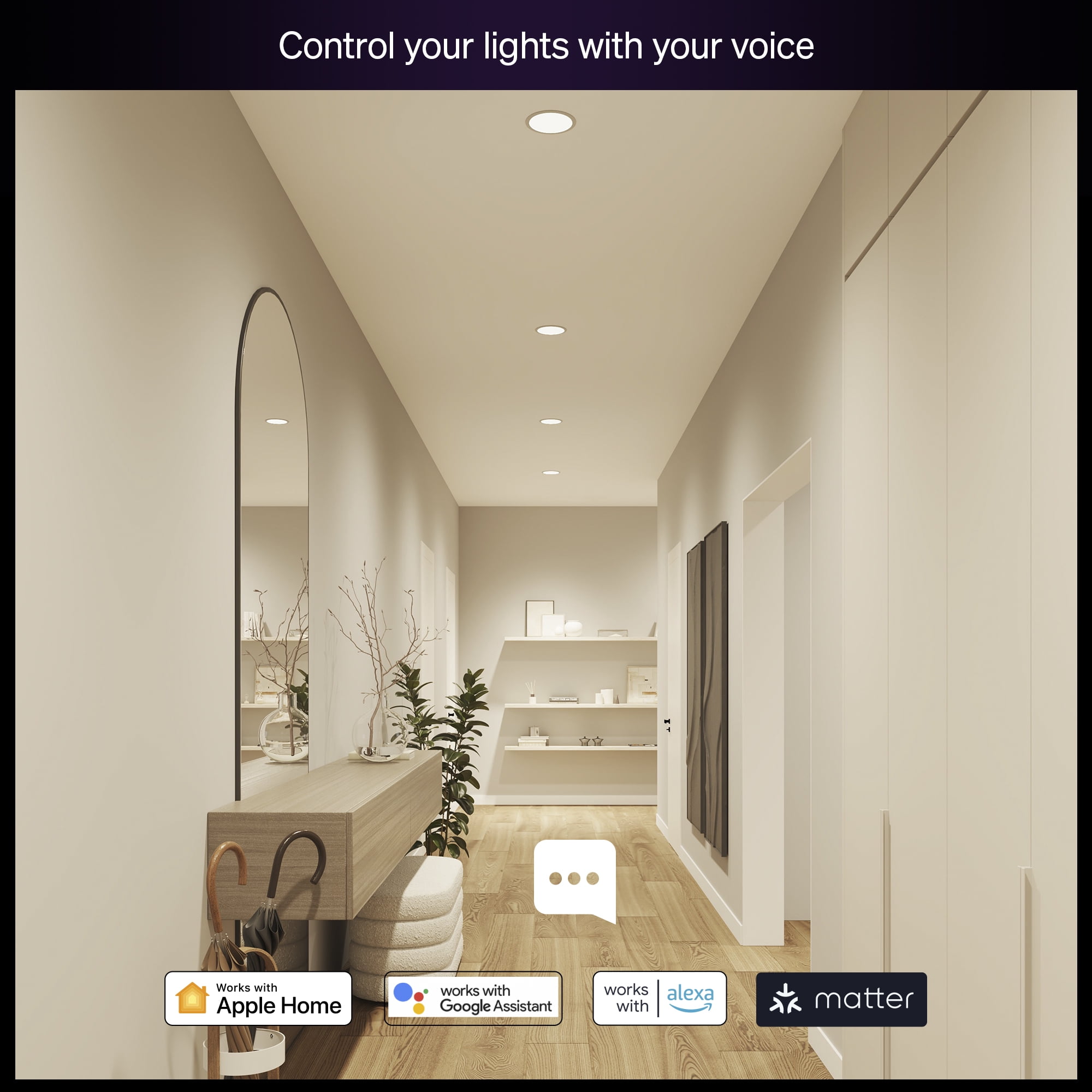 Philips Hue Essential White & Color Ambiance 65-Watt Equivalent (650lm) BR30 Flood Light Bulb (Medium Base) 2-Pack