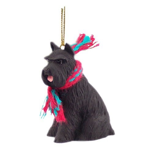 1 X Schnauzer Miniature Dog Ornament - Black by Conversation Concepts
