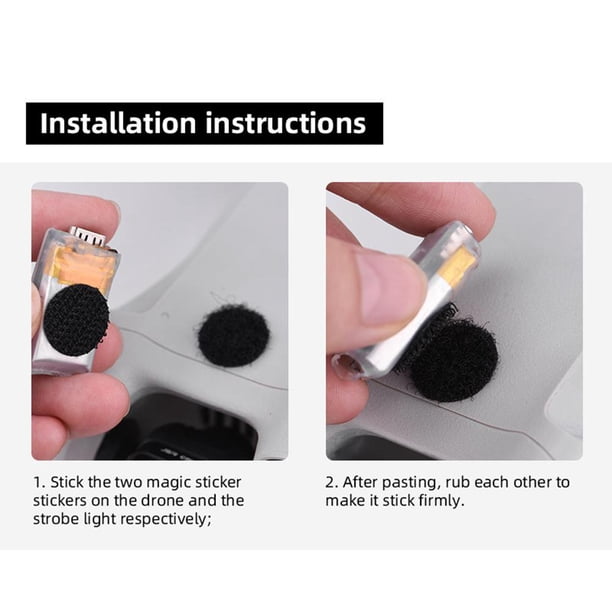 Luz estroboscópica LED Mini lámpara de señal universal para accesorios de drones DJI Mini 3 Pro Likrtyny Para estrenar