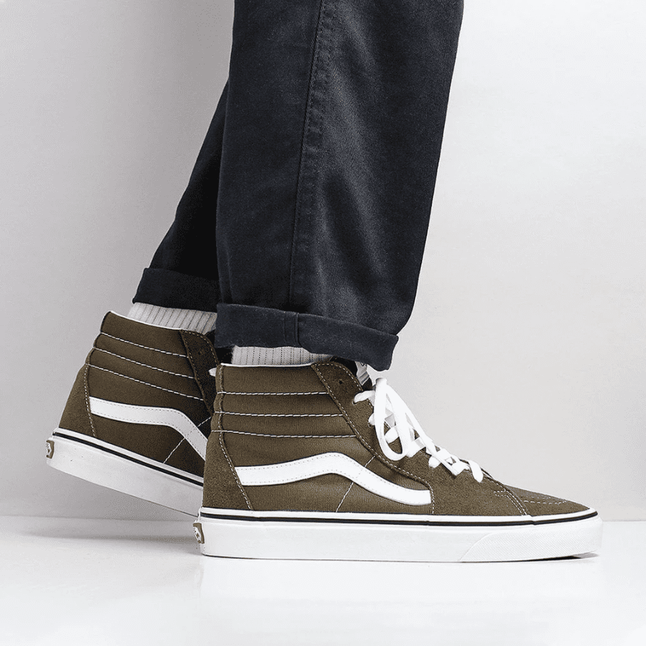 tan hightop vans