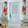 thumbnail image 6 of BJUTIR Christmas Wreaths & Garlands The Cordless Prelit Stairway Trim Christmas Wreaths For Front Door Holiday Wall Window Hanging Ornaments For Indoor Outdoor Home Xmas Decor, 6 of 9