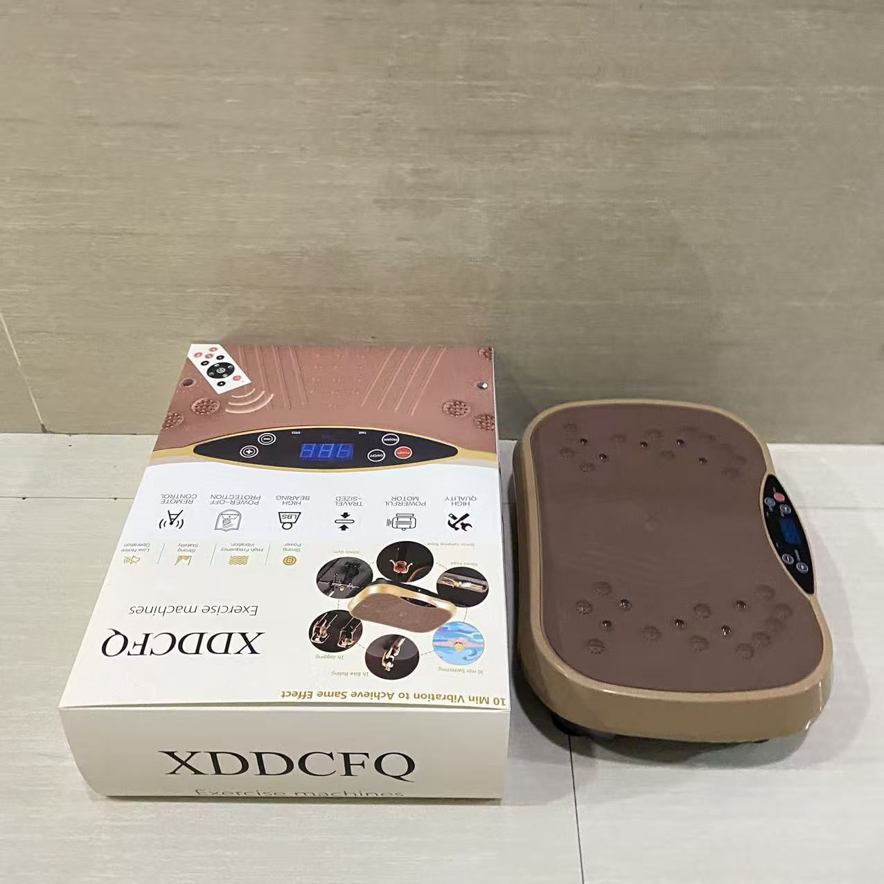 XDDCFQ Exercise machines - Full Body Workout Vibration Platform with Loop Bands & Remote Control for Home Fitness & Weight Loss & Muscle Toning