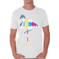 thumbnail image 1 of Awkward Styles Flamingo Puzzle Piece for Autism Awareness Men's Autism T Shirt Autism Awareness Shirts Autistic Pride Gifts for Him Autism Tshirt Flamingo Gifts for Autism Autism Support Tshirt, 1 of 4