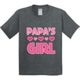 thumbnail image 3 of Inktastic Papas Girl Granddaughter Youth T-Shirt, 3 of 5