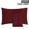 thumbnail image 2 of Pack de 2 fundas de almohada Utopia Bedding Queen, color burdeos, 50 x 75 cm, 2 of 7