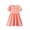 Orange, variant on Hrsba Kids Summer Dress,Casual Dress for Girls,Fashion Girls Summer Short Sleeve Round Neck Ruffle Dress Princess Skirt