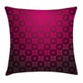 thumbnail image 1 of Magenta Decor Throw Pillow Cushion Cover, Medieval Style Endless Bound Square Shaped Stripe Middle Age Damask Motif, Decorative Square Accent Pillow Case, 16 X 16 Inches, Reddish Purple, by Ambesonne, 1 of 2