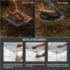 thumbnail image 2 of Greeniant Soporte de chimenea plegable portátil para exteriores con bolsa de transporte, herramienta duradera para acampar, pícnic en el patio Kits de desorden para acampar, 2 of 6