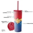 thumbnail image 2 of Vaso Simple Modern Marvel Classic 710 ml Captain Marvel, 2 of 6