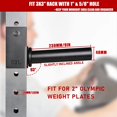 thumbnail image 4 of SYL Fitness Olympic Weight Plates Holder Power Rack Attachment Weights Storage Rack, Fit 3x3"" Rack (5/8"" & 1"" Hole), 4 of 4