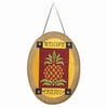 18" Tropical Pineapple"Welcome Friends" Door Banner