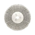 thumbnail image 1 of Yeacher 8-Inch Bench Wire Wheel Brush Stainless Steel for Bench Grinder Polishing Deburring Rust & Paint Removal 1pc, 1 of 6