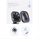 thumbnail image 2 of Mini Ventilador de Escritorio, Ventilador Recargable USB con Temporizador, Viento Fuerte, 3 Velocidades, 7 Hojas de Ventilador, Portátil, Silencioso, Oficina, Camping, Negro, 2 of 5
