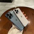 thumbnail image 4 of Luxury Plating Clear Phone Case For iPhone 15 14 11 12 13 Pro Max Plus Shockproof Cases Camera Lens Protection Cover Accessories, 4 of 7