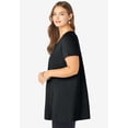 thumbnail image 3 of Roaman's Women's Plus Size Cotton Ultimate Scoopneck Swing Tunic, 3 of 6