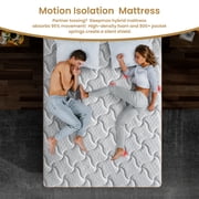 BedStory Dreams 10 Firm Twin Hybrid Mattress in a Box, Euro Top, Adult
