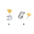 thumbnail image 4 of Youkk Sliding Window Lock Security Baby Protection Aluminum Alloy Locking Latch Office Hardware Door Stopper Indoor Child-proof Double Buckles 1Set, 4 of 6