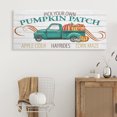 thumbnail image 2 of Stupell Industries Turquoise Truck Autumn Harvest Pumpkin Patch Sign Inspirational Painting Gallery Wrapped Canvas Art Print Wall Art, 17 x 40, 2 of 6