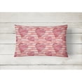thumbnail image 2 of Carolines Treasures BB7567PW1216 Watercolor Red Striped Hearts Canvas Fabric Decorative Pillow  12H x16W multicolor, 2 of 3