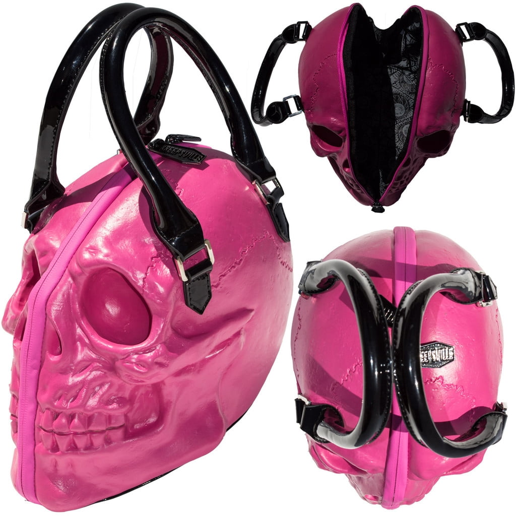 pink skull purse goth chic style kreepsville latex bowler bag halloween handbag walmartcom - Halloween Handbag pink skull purse goth chic style kreepsville latex bowler bag halloween handbag walmartcom - Halloween Handbag