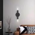 thumbnail image 6 of Livex Lighting Copenhagen 2-Light Metal ADA Wall Sconce in Black, 6 of 15