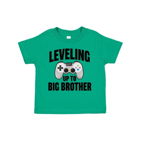 

Inktastic Leveling Up to Big Brother Boys Toddler T-Shirt