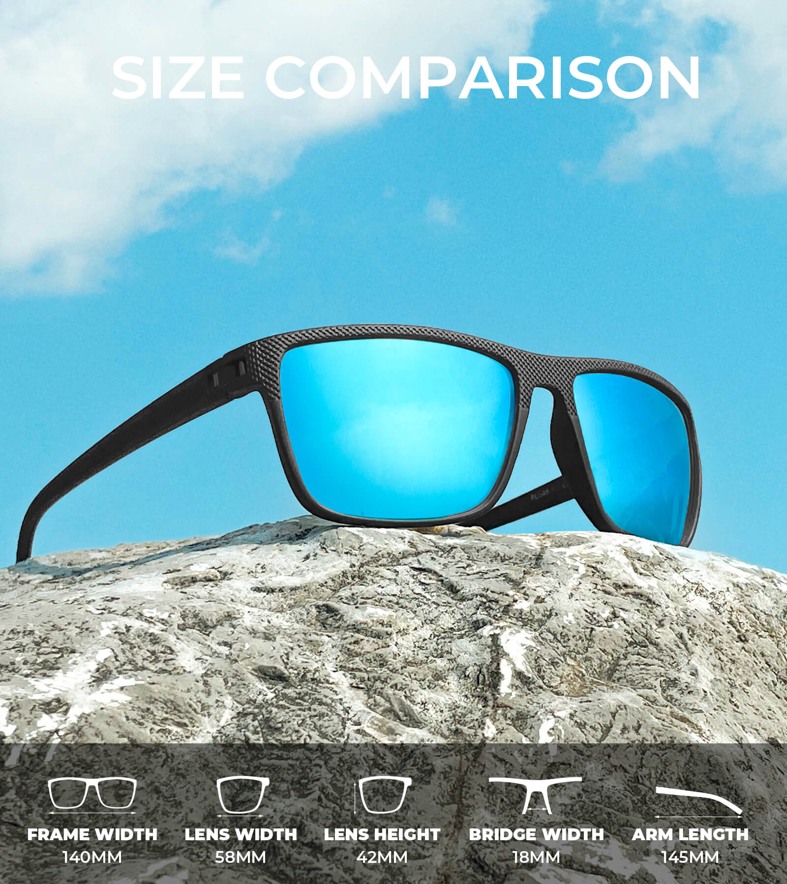 KALIYADI Polarized Sports Sunglasses for Men photo 4